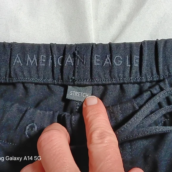 American Eagle Black Pull On Stretch Pants Medium - Picture 2 of 9